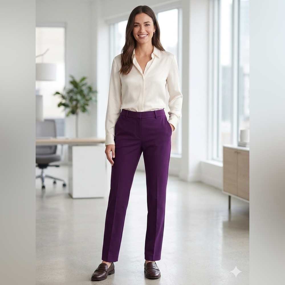 Express Editor Trouser | Vibrant Purple | 0R